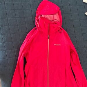 Columbia Bright Pink rain Jacket